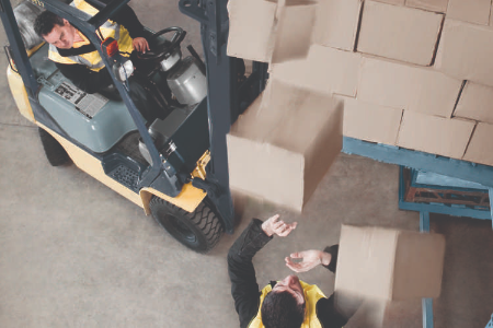 forklift load falling forklift load falling