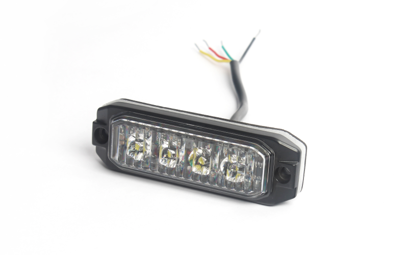 TOPTREE 4 LED High Power Slim Warning Light Amber Red Blue Flashing Strobe Lights White Reverse Lights TOPTREE 4 LED High Power Slim Warning Light Amber Red Blue Flashing Strobe Lights White Reverse Lights