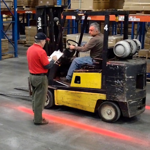 forklift red zone light forklift red zone light