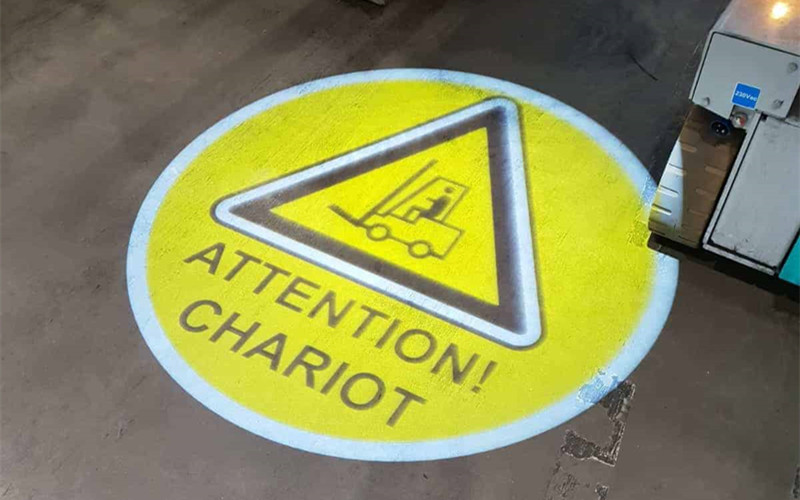 forklift safety warning sign projector forklift safety warning sign projector