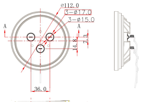 LED Headlight for tractor