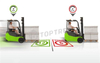 forklift speed monitoring system with alarm