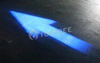 blue forklift floor arrow light
