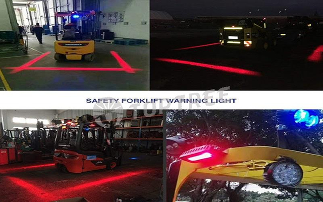 forklift red‑zone warning light