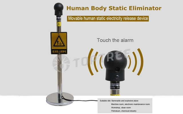 human body electrostatic releaser with sound warning