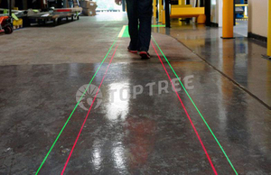 virtual laser line projector for pedestrian safety