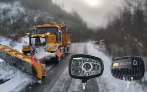 heated lens LED snow plow light