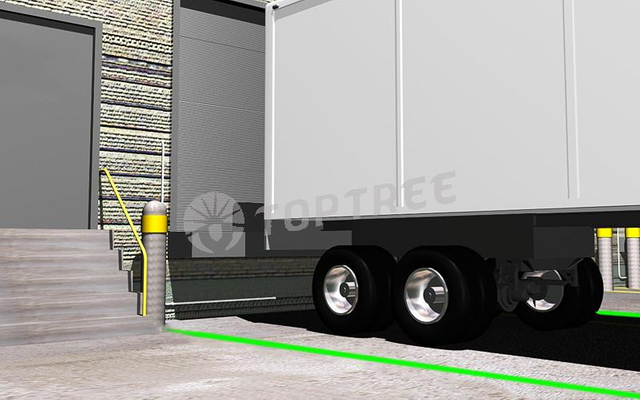 truck docking laser projector