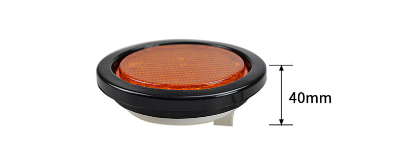 round amber tail lights