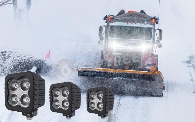 heated work light for snow and ice