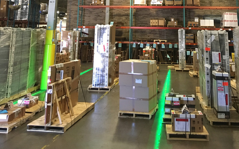 warehouse laser line