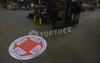 no‑paint floor marking safety sign