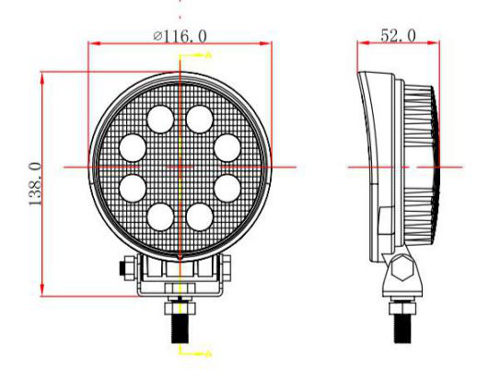 24W Round LED Work Light