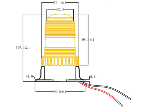 LED Rotary Strobe Beacon Warning Light