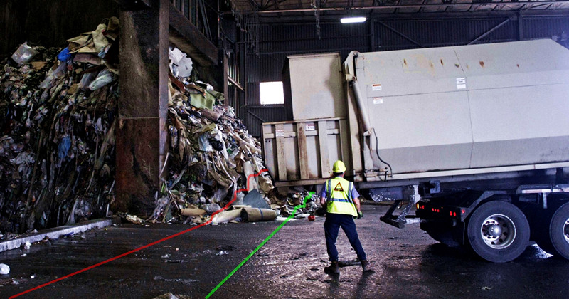 virtual laser parking line