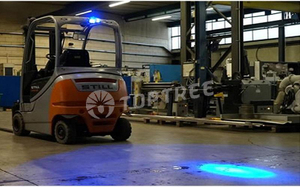 forklift blue spot safety light