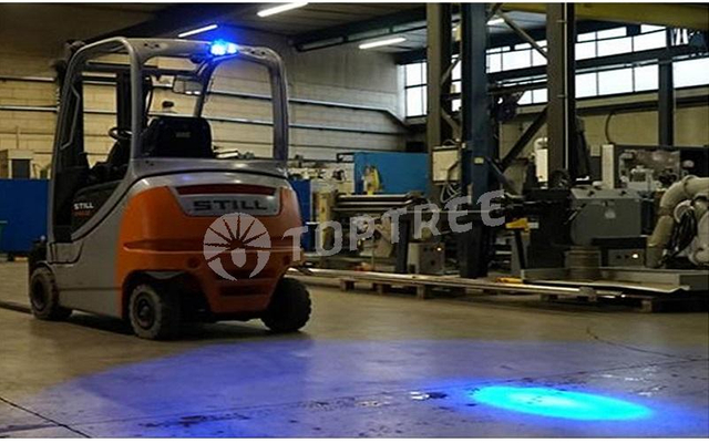 forklift blue spot safety light