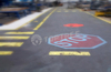 industrial LED floor projected signage
