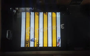 virtual crosswalk marking via projection