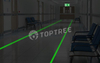 high-visibility laser aisle marking