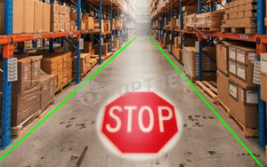 virtual floor marking system