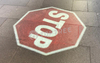 virtual floor sign projector