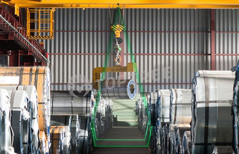 crane safety zone laser marking system