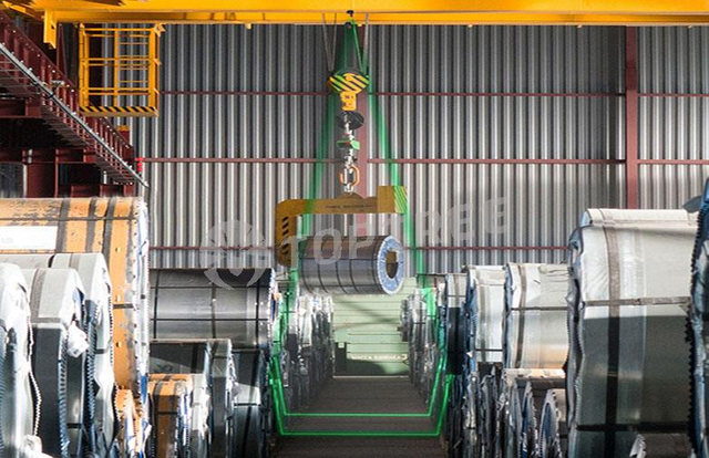 crane safety zone laser marking system