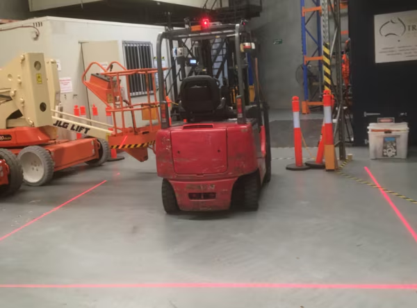 IP67 forklift red line laser light