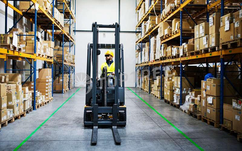 marcatura laser per zone di sicurezza industriali