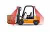 forklift rear view & load alignment camera