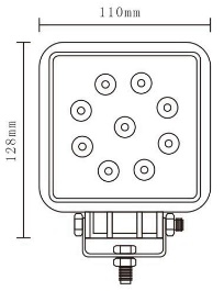 ROUND SPOT/FLOOD LED WORK LIGHT