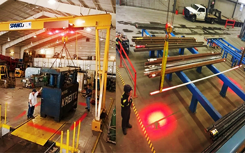 Overhead Crane LED Safety Lights - TOPTREE