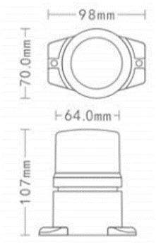LED Rotating beacons