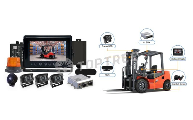 forklift blind spot detection system
