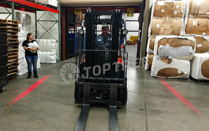 forklift red danger zone light