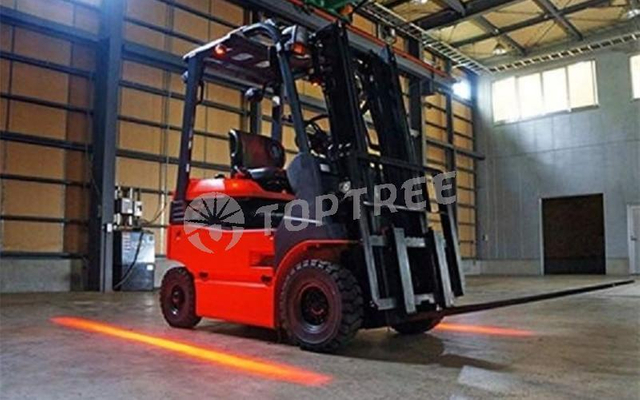 forklift red zone warning light