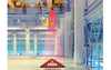 LED crane safety projector