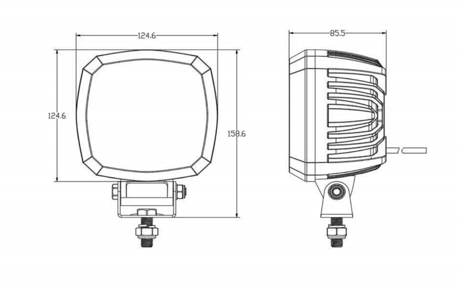 industrial safety arc projection light