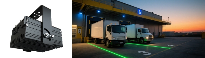 未命名.jpgLaser dock light guiding truck alignment