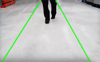 Warehouse Laser Walkway