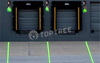 warehouse vehicle docking laser guide
