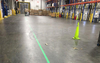 laser line projector for warehouse pedestrian lanes