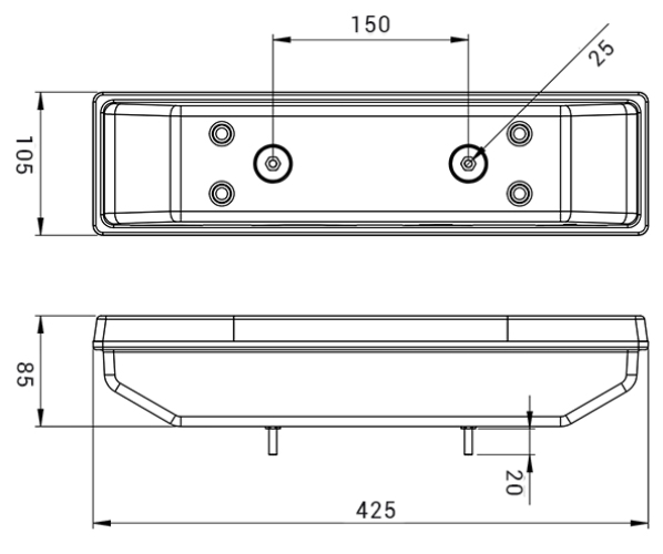Incandescent Combination Rear Light