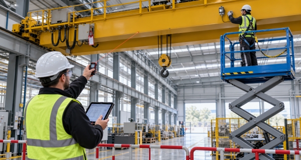LED crane warning system