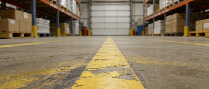 warehouse floor tape line