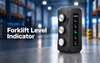 Magnetic forklift level indicator with LED display