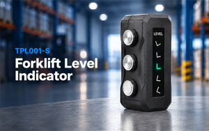 Magnetic forklift level indicator with LED display