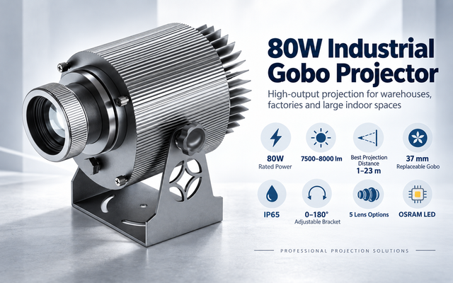 industrial gobo projector for warehouse safety signs