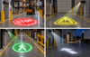 warehouse safety projector